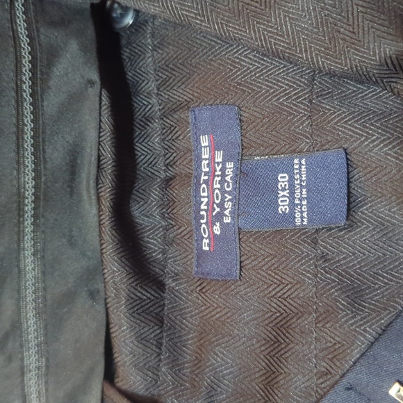 Roundtree & Yorke Dress Pant in Navy, Size 30x30 - Picture 5 of 6